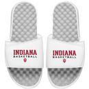 Men's ISlide White Indiana Hoosiers Basketball Wordmark Slide Sandals