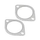 Mearo 2Pcs Exhaust Flange Gasket, Exhaust Pipe Flange Gasket, Exhaust Flange Joint Gasket Universal Fit for Exhaust Pipes of 1.5in 38mm Inside Diameter (1.5IN)