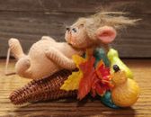 Annalee Dolls Fall Autumn Harvest Cornucopia Mouse 4.5"