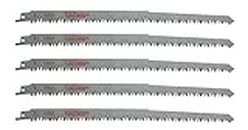 12-Inch Wood Pruning Saw Blades for Reciprocating/Sawzall Saws - 5 Pack
