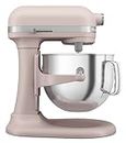 KitchenAid NEW 7 Quart Bowl Lift Stand Mixer with Double Flex Edge Beater KSM70SK, Feather Pink