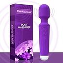 RFINED ROUTINES - Personal Massager Machine for Pain Relief Women | USB Rechargable Handheld Womens Vibrator for Pain Relief and Back Massage | Superfast Charging with 20 Vibrations and 10 Speed Modes