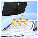 2024 New Upgrade Car Windshield Sunshade Umbrella,Opening Design Foldable Car Sun Protection Sun Shade Cover,Protection Automotive Interior and Keep Cool,UV Protection fit Napping Car Accessories