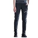 ROCKBROS Men’s Cycling Trousers, Breathable Sport Cycling Pants, High Elastic Long Outdoor Sports Pants with Zip Pocket for Ridding Outdoor Black M-4XL