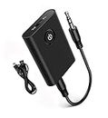 2 in 1 Bluetooth Adapter Receiver and Transmitter with 3.5 mm Audio Cable, Bluetooth Receiver for Headphones HiFi Speaker Radio Car TV PC Laptop Tablet MP3/MP4, Audio 5.0 Bluetooth Adapter