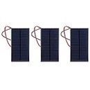 3 Pièces Mini Panneau Solaire Dc 6 V Polysilicium Module de Chargeur de Cellule époxy Solaire Kits de Système de Bricolage Solaire Avec Câble de 30 cm