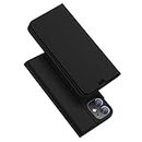 ELICA PU Leather Wallet Case Kickstand | TPU Inside | Magnetic Closure | Full Body Protection Flip Cover for iPhone 11 - Black