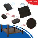 Almohadillas de fieltro para muebles para sillas y mesas para proteger tu piso marrón 5 mm de espesor