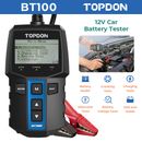 TOPDON BT100 Automotive Battery Tester Digital Car Battery Analyzer 100-2000CCA 