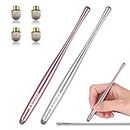 Stylus Pen, AULEEP Tablet Stylus Pen Touch Screen Pen, 2 Pack with 4 Nanofiber tips Stylus Pen for Mobile Phones, iPads, Kindles, Microsoft Surface (silver and rose gold)