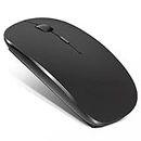 Kabellose Maus, leise, 2,4 G + Bluetooth und USB-Empfänger für PC, Laptop und Tablet von Windows, iOS und Android, 3 einstellbare DPI-Stufen