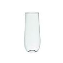Toasted Drinkware BPA-Free Shatterproof Stemless Plastic Cups, Pack of 8 (10 Oz.), Clear Champagne Glasses