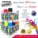 Australian Export Spray Paint 250gm Cans 43 Colours Free Shipping Spray Can Gun