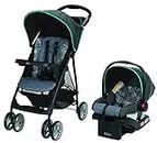 Graco LiteRider LX Baby Stroller & Car Seat Travel System | Lightweight Pram & Snugride 30 Baby Car Seat | Rille (Black)