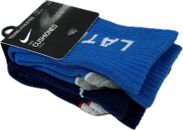 Juego de 2 calcetines deportivos Nike Kids azul crew cojín de algodón odio tardío XS 10C-3 AÑOS