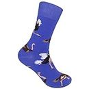 FUNATIC Animal Novelty Crew Socks - Gifts for Wildlife, Zoo Lovers - Realistic Designs - Unisex, One Size Fits Most, Ostrich, 6-12