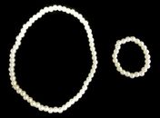 "Pearl" Necklace & Bracelet Set made for 18" American Girl Doll Clothes 