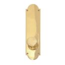 BRASS Accents Palladian Privacy Door Knob Brass in Yellow | 12 H x 3 W x 2.38 D in | Wayfair D07-K024G-NET-605