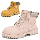 Boys Girls Ankle Boots Toddler Kids Walking Hiking Boot Classic Zipper Work Boot
