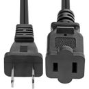 5 Core AC Power Cord 10 Ft US Polarized Male to Female 2 Prong Extension Cable EXC BLK 10FT in Black | 0.5 H x 1.5 W x 9 D in | Wayfair