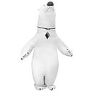 Pemaolu Inflatable polar bear Costume Funny Blow up Costume Fancy Dress Halloween Cosplay Party Unisex Adult