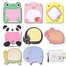 Hoiny 24 Packs Sticky Notes, Cute Sticky Notes, Animal Sticky Notes, Self-Stick Memo Pads, Kawaii Sticky Notes, Cartoon Reminder Note for School,Home, Office Supplies, Study Essentials