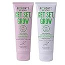 Noughty 97% Natural Get Set Grow Shampoo and Conditioner, Optimise Scalp Health, Stimulate Roots and Promote Hair Growth, with Organic Garden Pea Sprouts, Sulphate Free Vegan Haircare 2 x 250ml