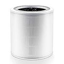 LEVOIT Core 400S-RF Air Purifier HEPA Replacement Filter, Highly Efficient Activated Carbon Pre, Air Filter Against 99.97% Allergies Dust Pollen Smoke, Core 400S-RF, White