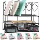 Desk Organizers and Accessories, Office Supplies Desk Organizer with Sliding Dra