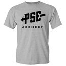 PSE Tiro con Arco Logo Arcos Caza Cazador Para Hombre Gris Camiseta S-5XL