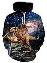 Goodstoworld 3D Print Hoodies Sweatshirts for Men Women with Pocket Designs Cool Hoodies Jacket Galaxy Sloth Dinosaur Fleece School Hooded Teen Boys Girls Hoody Tops Lovers Sweaters Shirts Blue Brown
