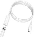USB C to Pencil 1st Gen Adapter for iPad 10th Gen USB-C to Lightning Adapter for Apple Pencil 1 Gen Charging Adapter Cable 3.3ft Bluetooth Pairing Adapter for iPad 10 Apple Pen 1st Charging Connector