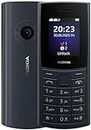 Nokia 110 4G Feature Phone with 4G, Camera, Bluetooth, FM radio, MP3 player, MicroSD, Long-Lasting Battery, and Pre-loaded Games, Dual Sim - Blue