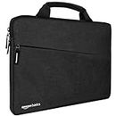 Amazon Basics Laptop Bag Sleeve Case Cover Pouch with Handle for Men & Women | 15.6 Inch Laptop with Padded Laptop Compartment | Zipper Closure | Water Repellent Nylon Fabric (Black)