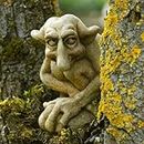 Troll Statues Home Decor, Gargoyle Statues, Cast Stone Trolls, Gothic Sculpture Home Garden Art Decorations, Exquisite Stone Statues for Indoor Outdoor
