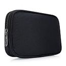 Travel Case Organizer for Small Electronics and Accessories,Tech Bag, Travel Essentials for Mouse, Cord, Charger, Phone, Earphone, Power Bank, Hub, Toiletries, Cosmetics, Personal Items, Black