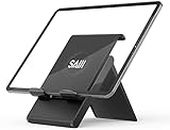 SAIJI Phone & Tablet Stand for Desk | Vertical Charging Stand | Universally Compatible for All iPhone, iPad, E-Readers, Other Smart Phones and Tablets | Foldable and Height Adjustable…