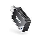 Anker 2-in-1 USB 3.0 Portable Card Reader for SDXC, SDHC, SD, MMC, RS-MMC, Micro SDXC, Micro SD, Micro SDHC Card and UHS-I Cards