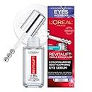 L'Oreal Paris Revitalift Triple Power LZR with 1.5% Hyaluronic Acid + 1% Caffeine Eye Serum, Visibly Replumps, Brightens, Reduces Crow's Feet, 20 mL