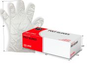 10000pc Poly Gloves HDPE Clear Plastic Disposable Vinyl Free Large
