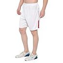 DIA A DIA Men's Gym Workout Sports Shorts with Zipper Pocket (Off-White, XL)