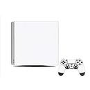 GADGETS WRAP Premium Material Controller & Console Skin Vinyl Decal Sticker Compatible with PS4 Pro - White Matte