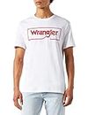 Wrangler Frame Logo Tee Camicia, White, Small Uomini