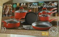 The Pioneer Woman Vintage Speckle & Cast Iron 10-Piece Non-Stick Cookware Set