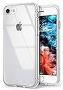 Ringke Fusion Compatible con Funda iPhone SE 2022 5G (SE 3) y iPhone SE 2020, iPhone 8, iPhone 7, Carcasa Queda como un Guante, Case Slim Delgada Transparente con Agujeros para Cuerda - Clear