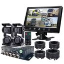 1080P 4CH Car Truck Vehicle DVR MDVR Rear View CCTV Security Camera 9" Monitor