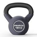 PROIRON Neoprene Coated Kettlebell Weights Solid Cast Iron Kettlebell, Strength Training Kettlebells for Weightlifting, Conditioning, Strength & Core Training - 12KG