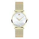 Movado Analog Mother of Pearl Dial Women's Watch-607351