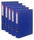 Saya Zipper Ring Binder File Folder - Pack of 5 | Office & School Supplies Organizer - A4 Size, Multi-Pocket, Portable Documents File Holder