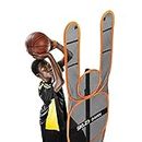 SKLZ D-Man Basketball Defensive Mannequin, Basketball Training, Verstellbare Höhe, Schwarz/Orange, 6.5ft to 8ft / 198cm to 244cm
